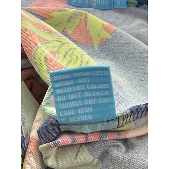 J. McLaughlin Wavesong Catalina Cloth Top Tropical Coral Ocean Colorful Size S - Picture 7 of 8